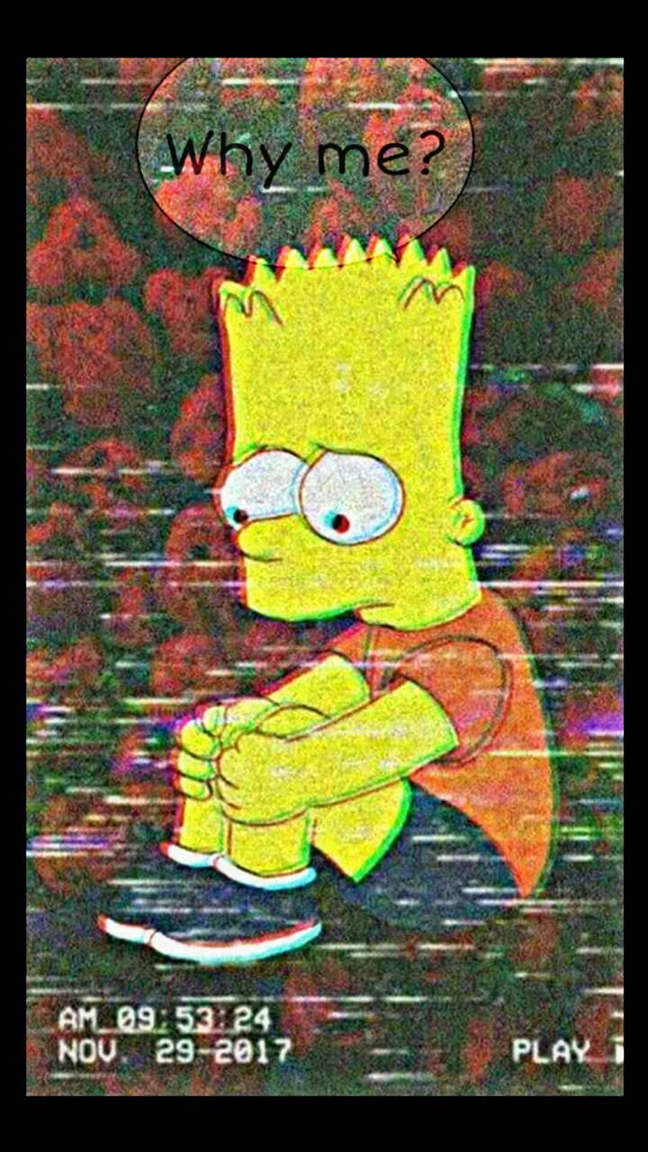 Sad Bart Simpson Wallpaper