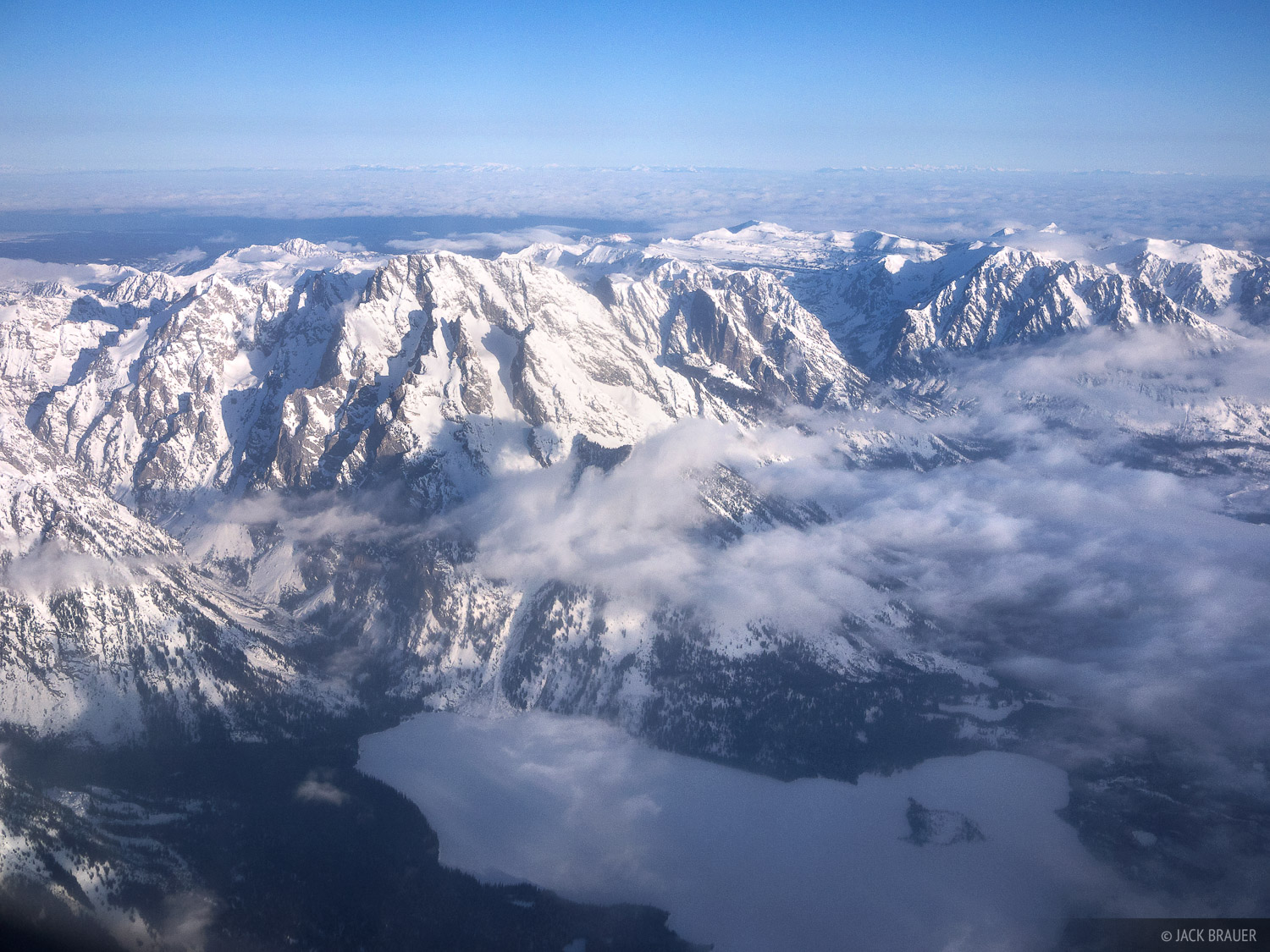 Tetons Aerial Photo. Mountain Photography