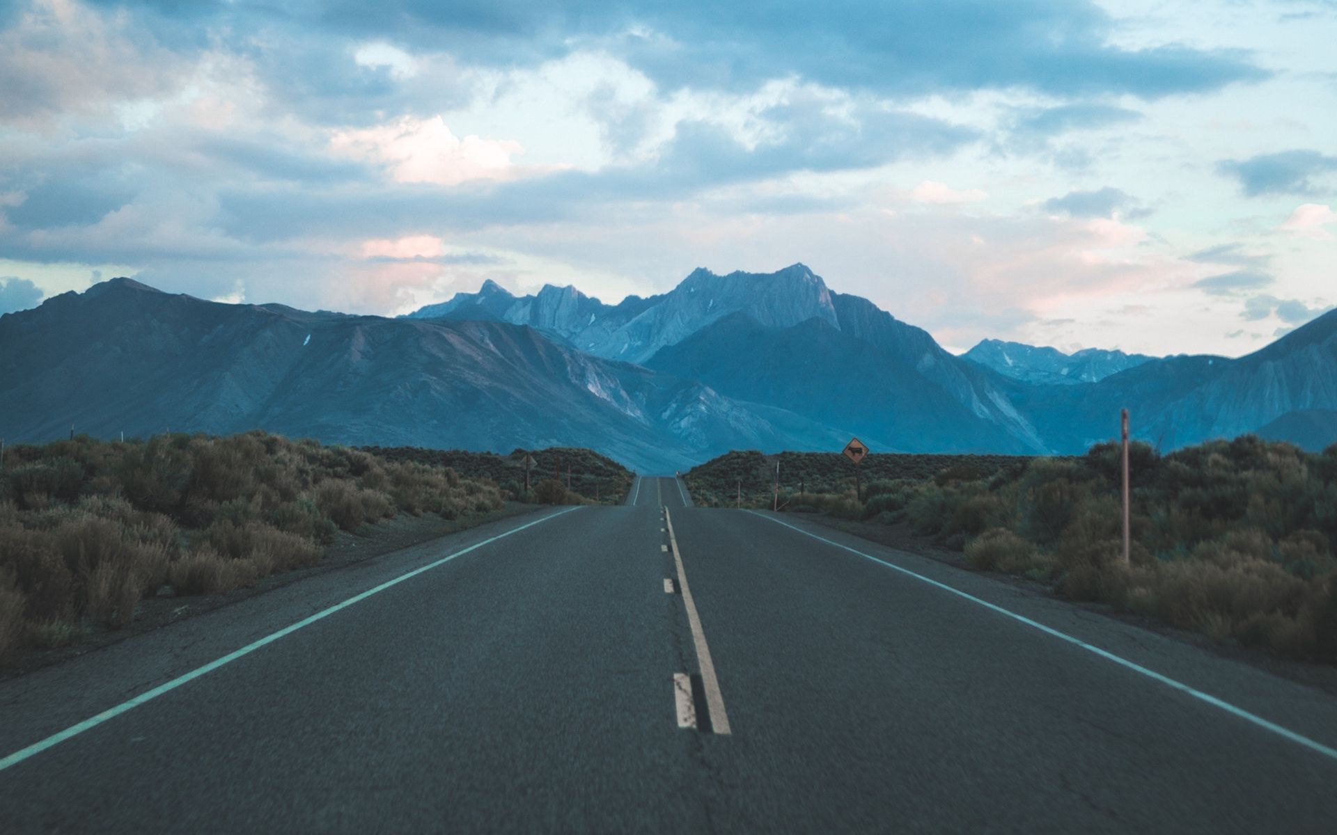 Mountain Road Background