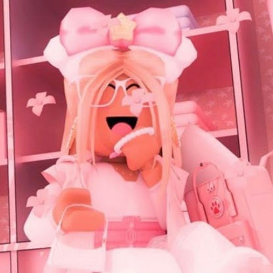 roblox girl  Pink, Cute pink, Pink girl