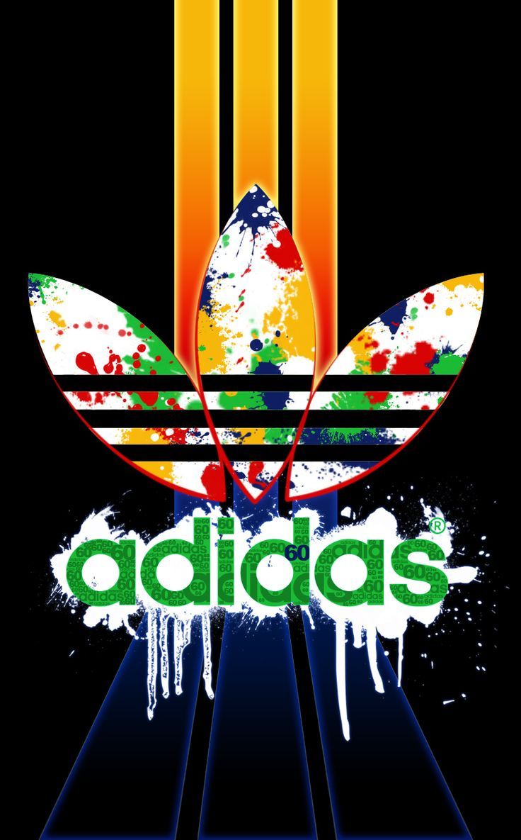 Adidas wallpaper, Adidas logo wallpaper, Adidas logo art