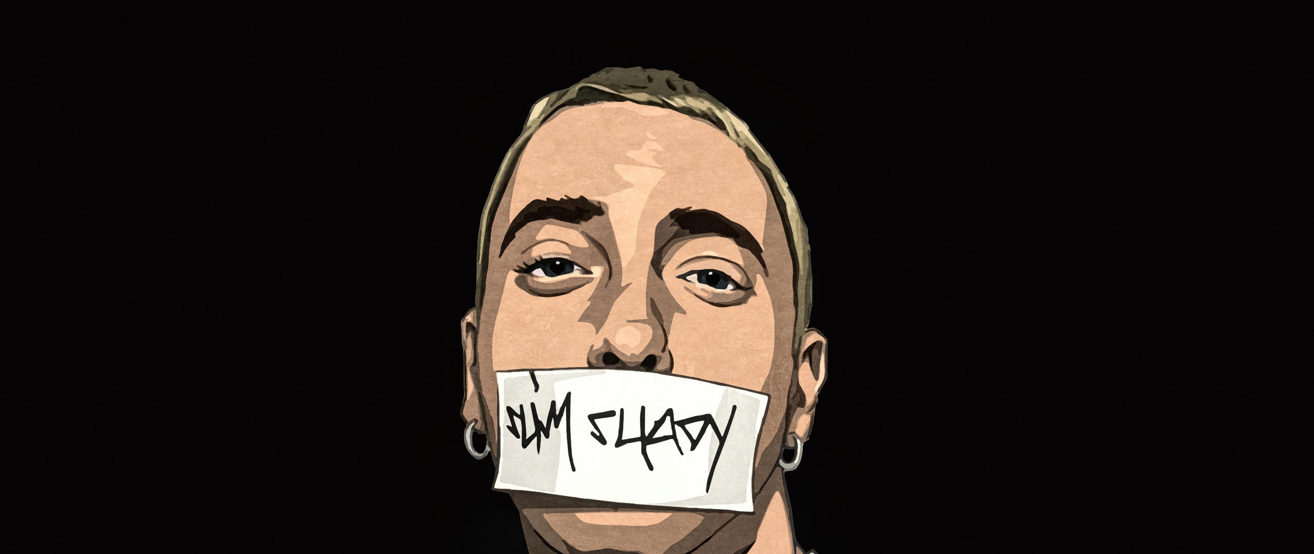 I Am Shady Eminem Art 2560x1080 Resolution HD 4k Wallpaper, Image, Background, Photo and Picture