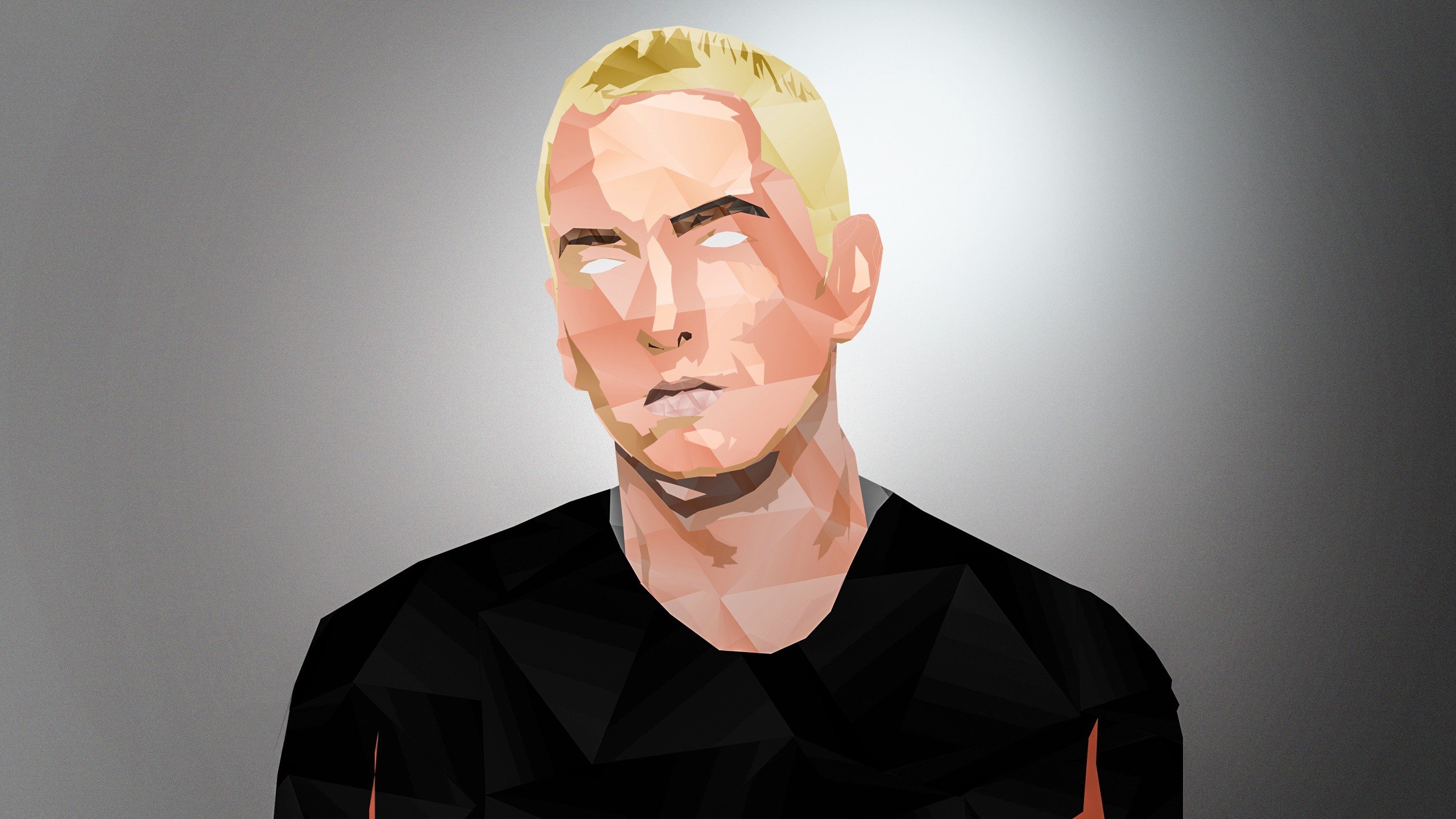 Marshall Mathers, Singer, Eminem, Shadyxv, Low poly, Rap Wallpaper HD / Desktop and Mobile Background