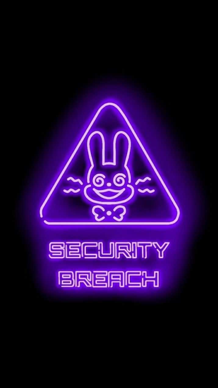 Neon Fnaf Security Breach Wallpaper