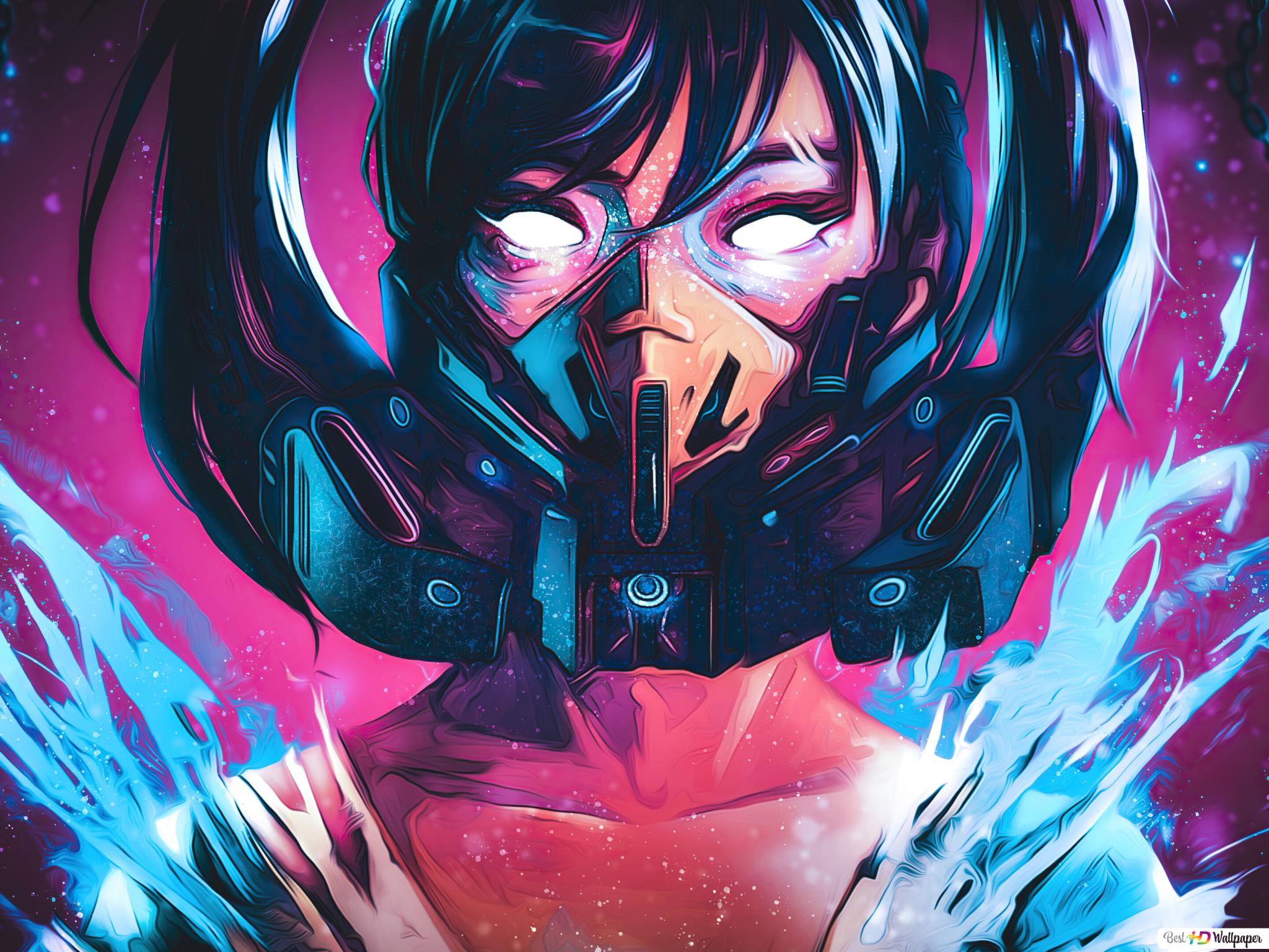 Cyberpunk Girl Gas Mask Art HD Wallpaper Download Fi Wallpaper