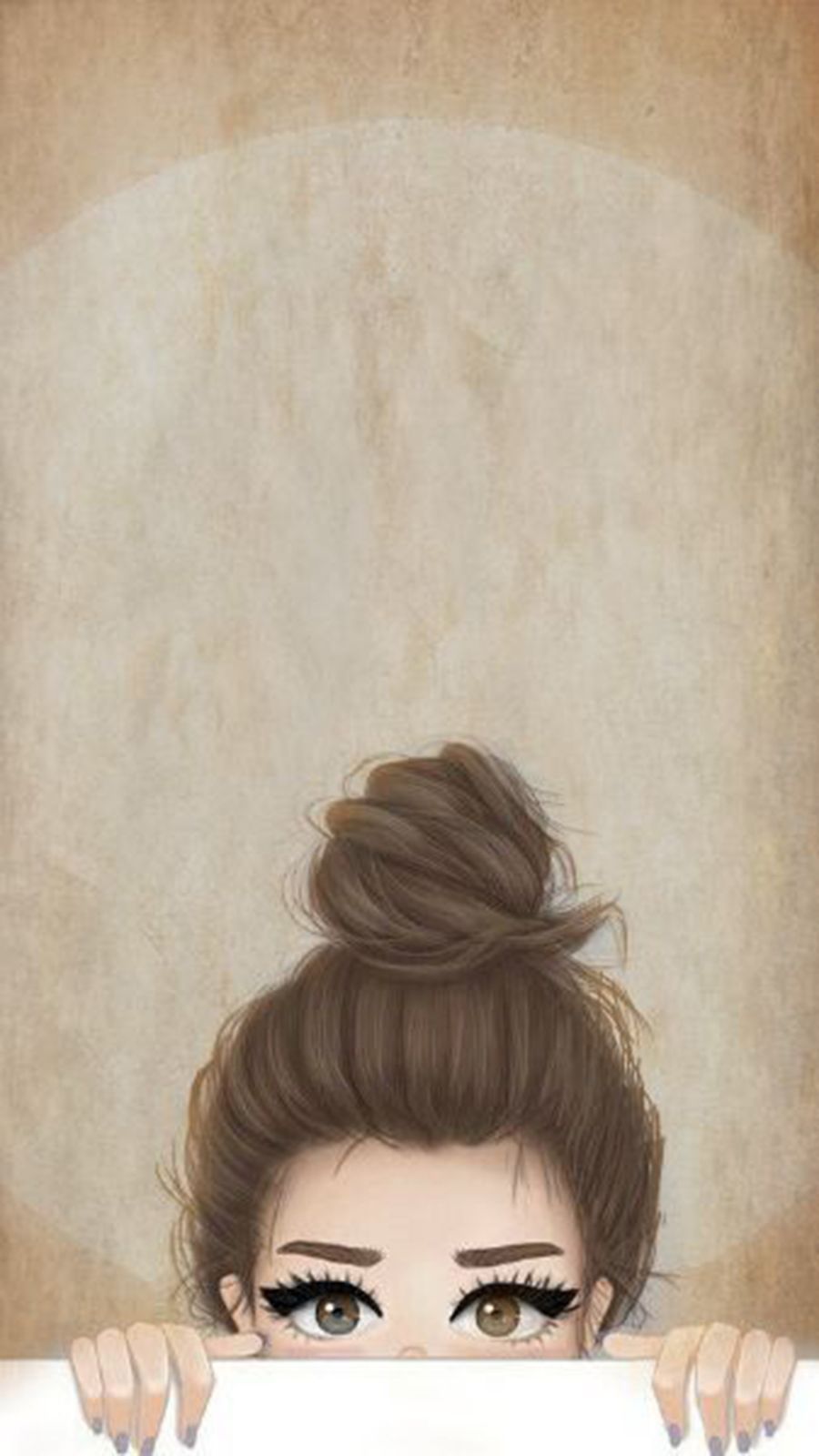 Cartoon Attitude Girl Wallpaper