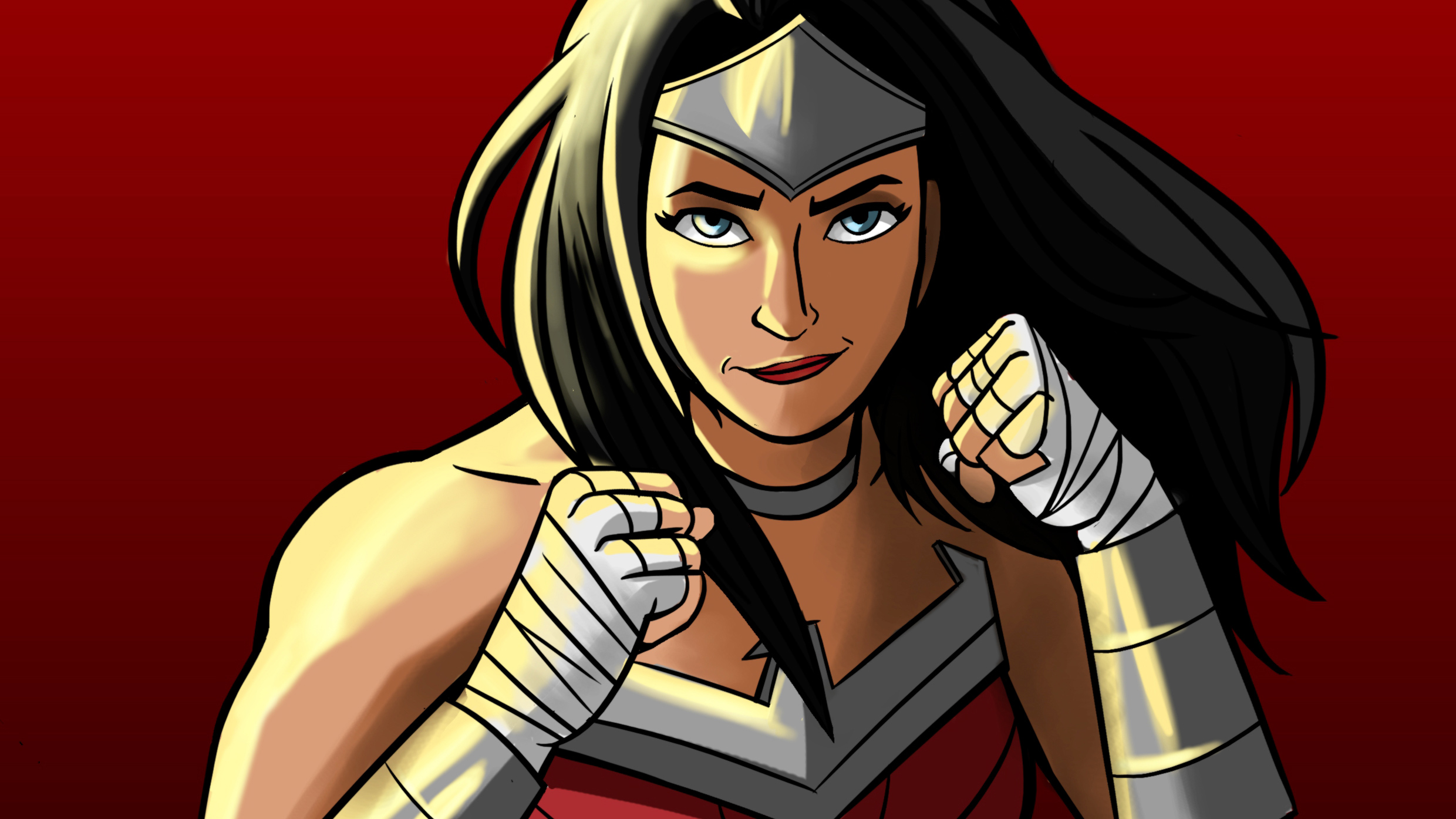 Wonder Woman Cartoon Artworks, HD Superheroes, 4k Wallpaper, Image, Background, Photo and Picture