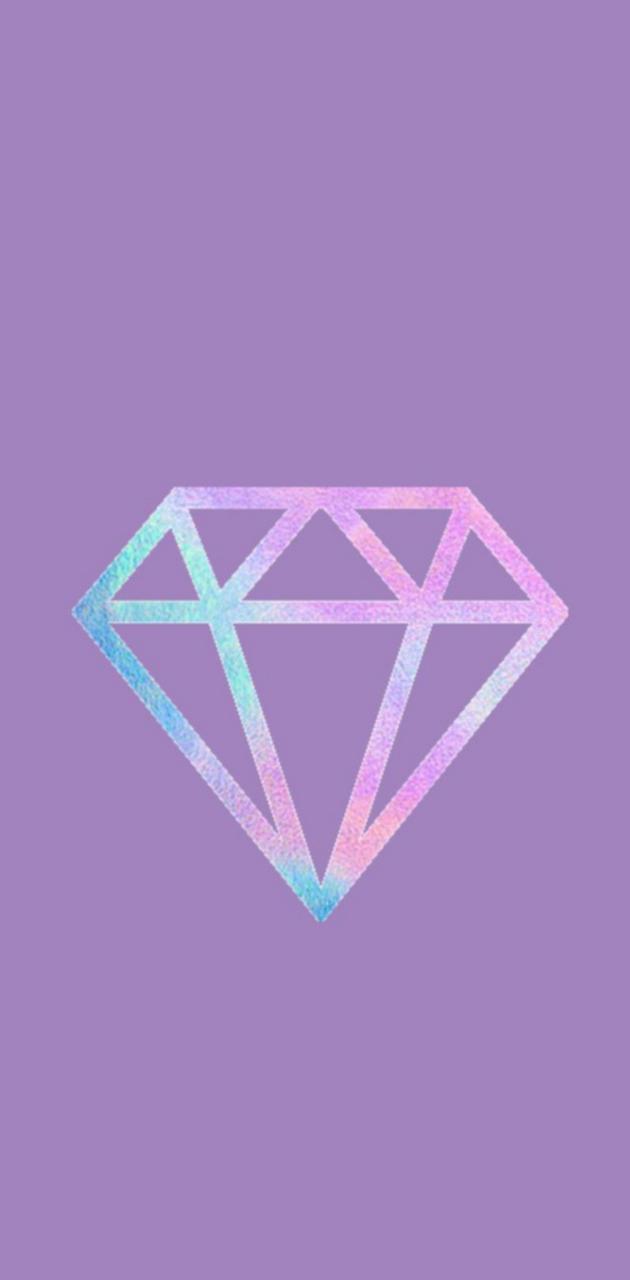 Purple diamond wallpaper