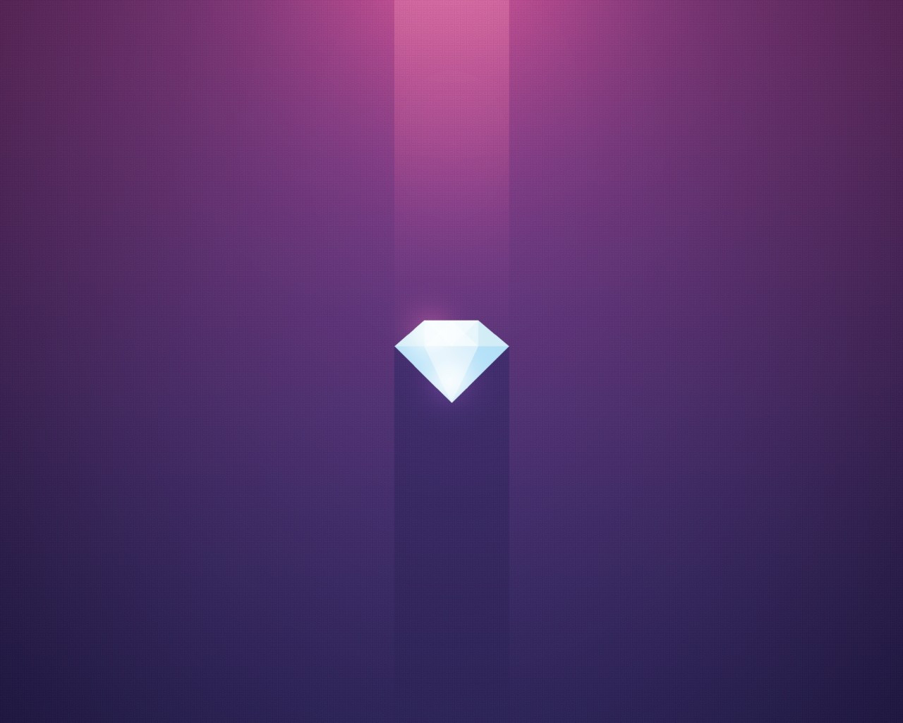 Download 1280x1024 Purple Diamond, Minimal Design Wallpaper