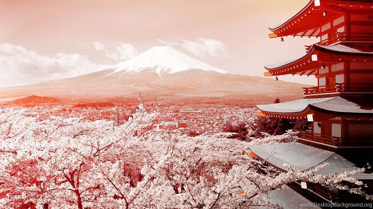 Chureito Pagoda Japanese Architecture Mount Fuji Pagodas Wallpaper. Desktop Background