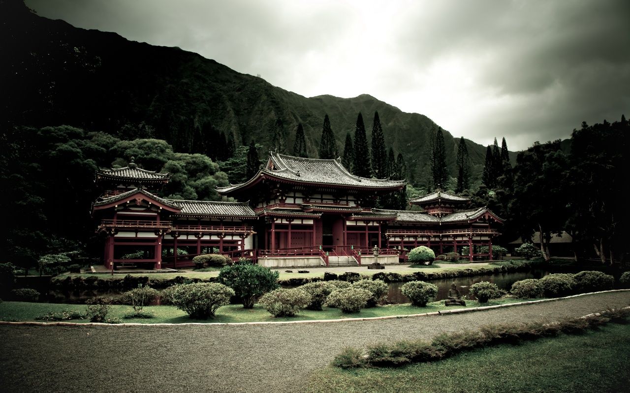 Japanese temple. Japan temple, Plant wallpaper, Japanese architecture
