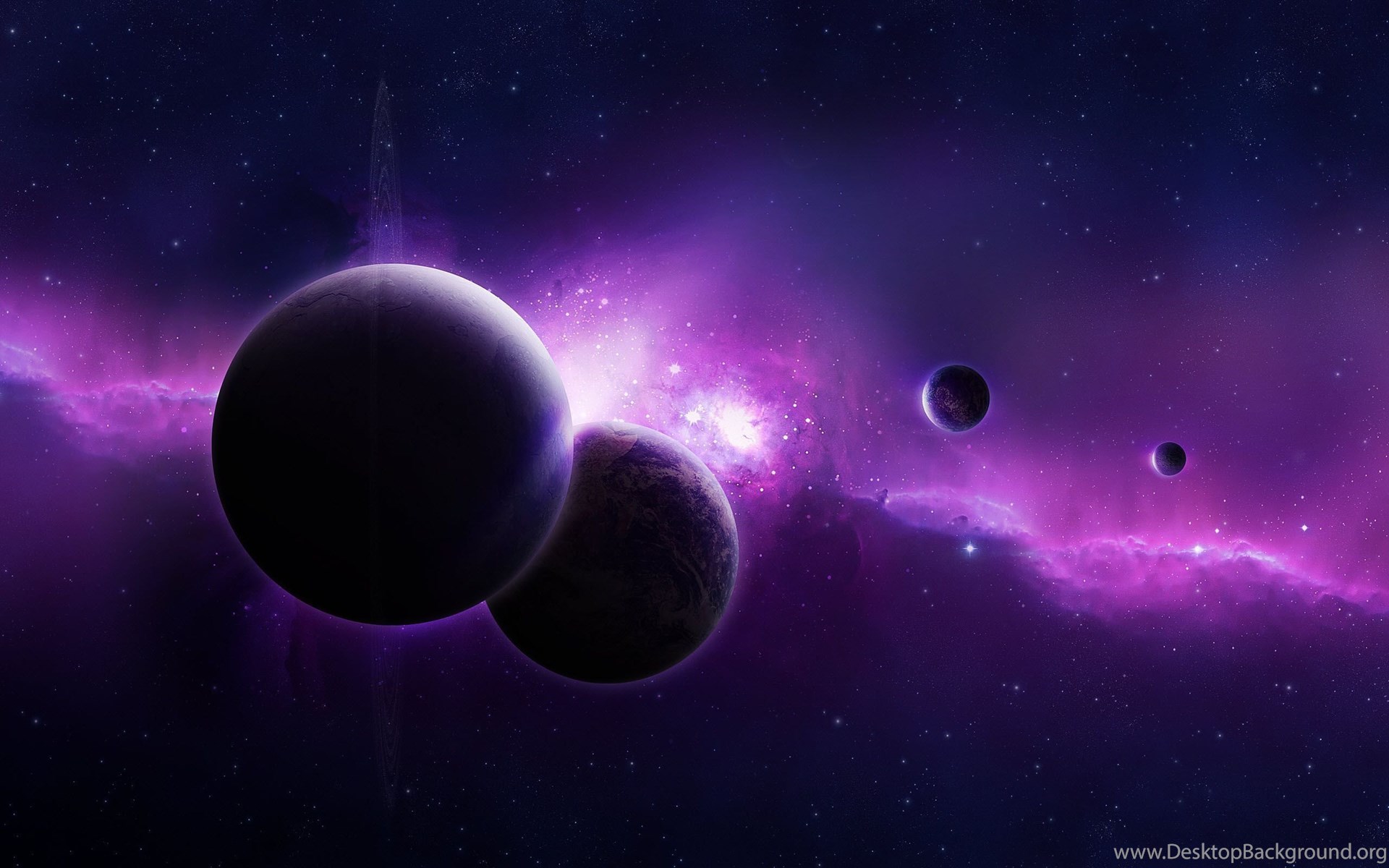 Purple Universe Wallpaper Desktop Background