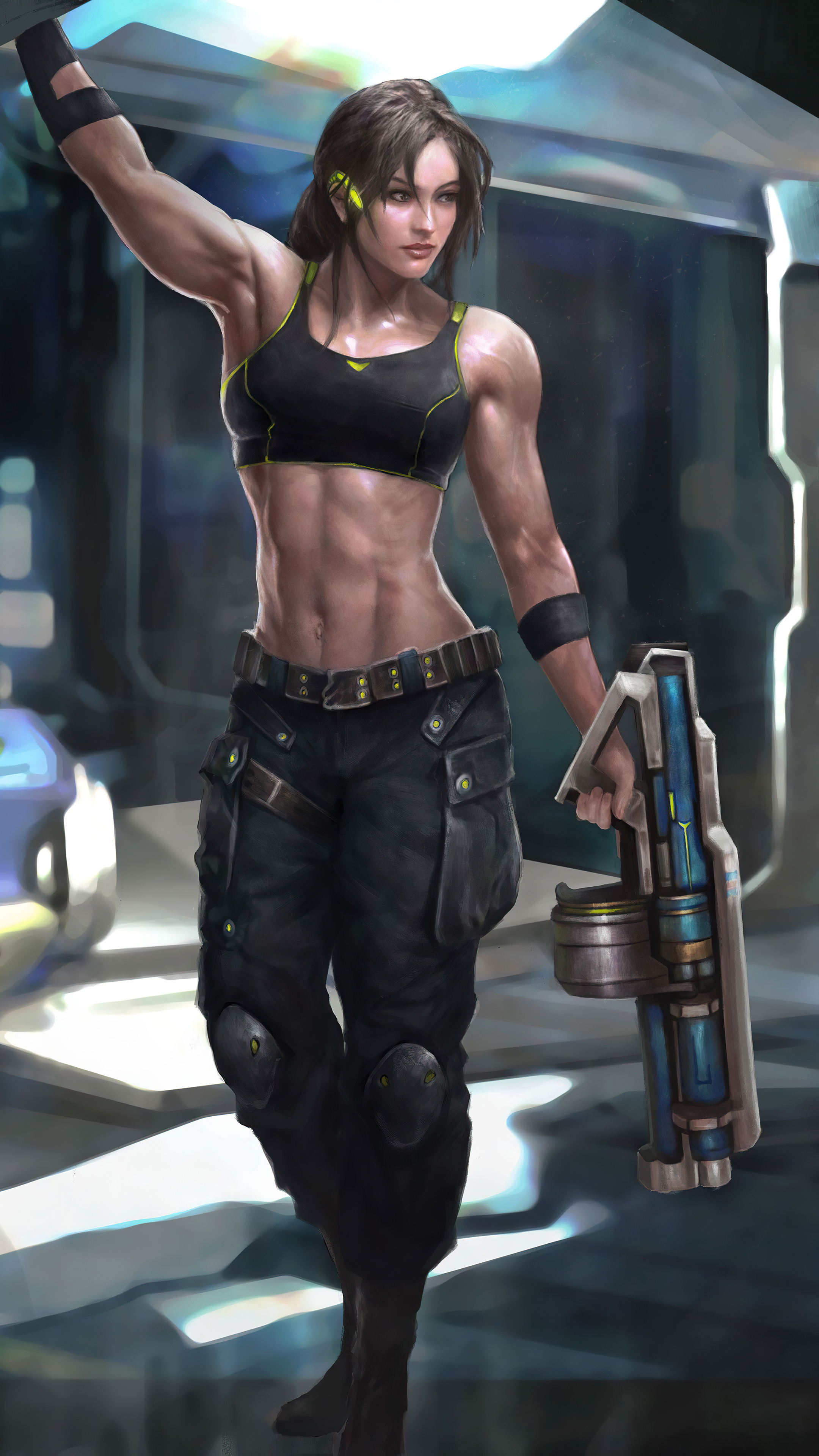 Muscular Girl 4k Sony Xperia X, XZ, Z5 Premium HD 4k Wallpaper, Image, Background, Photo and Picture