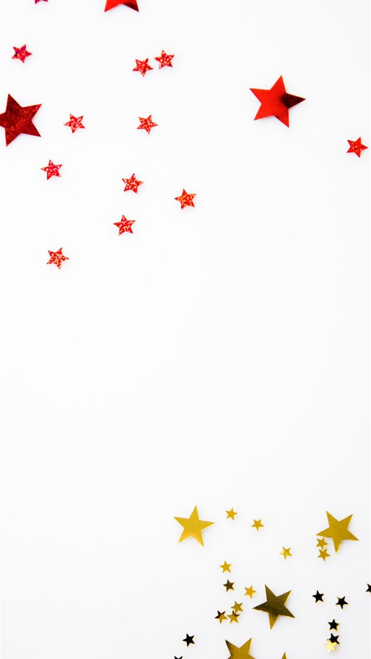 red and yellow star illustration iPhone 8 Wallpaper Free Download