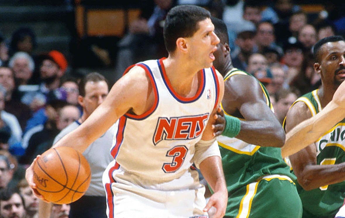 Nets History Spotlight: Drazen Petrovic Goes the Distance Against Seattle