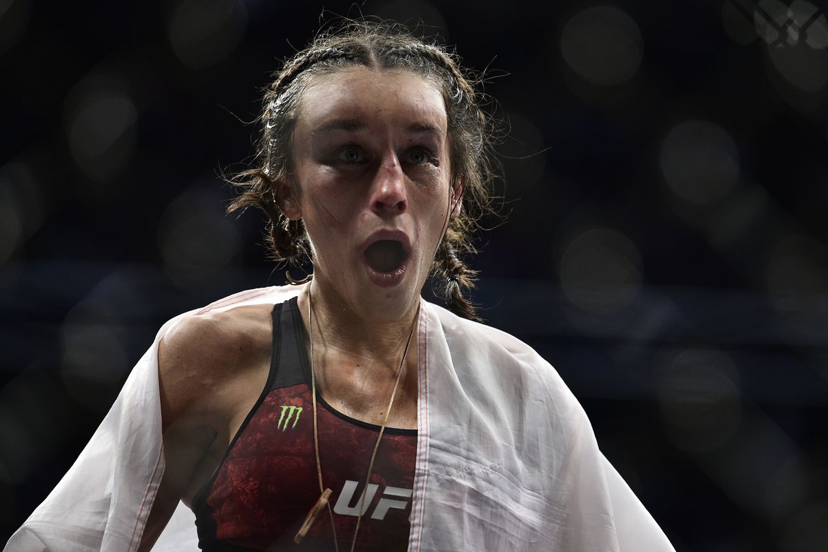Photos: OUCH! Joanna Jedrzejczyk's forehead balloons during war with Weili Zhang at UFC 248
