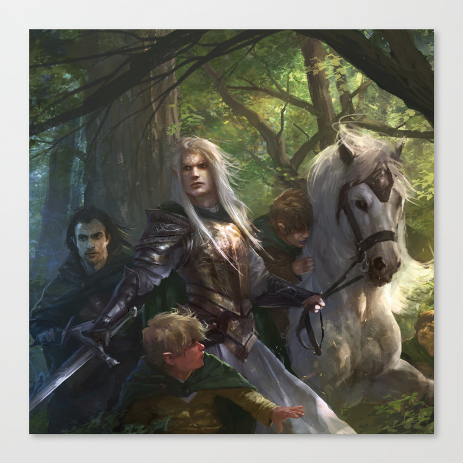 Glorfindel Canvas Print By Alberto Dal Lago Blake Malcerta