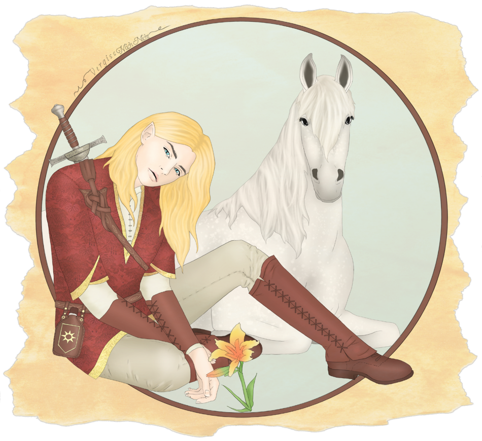 Glorfindel and Asfaloth Fan Art