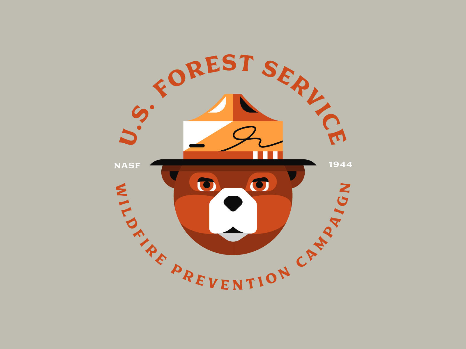 Smokey Bear By Tristan Kromopawiro Shots 7151755 Smokey Bear #dribbble #dribbblers #design #illustration. Smokey, Css Tutorial, Bear