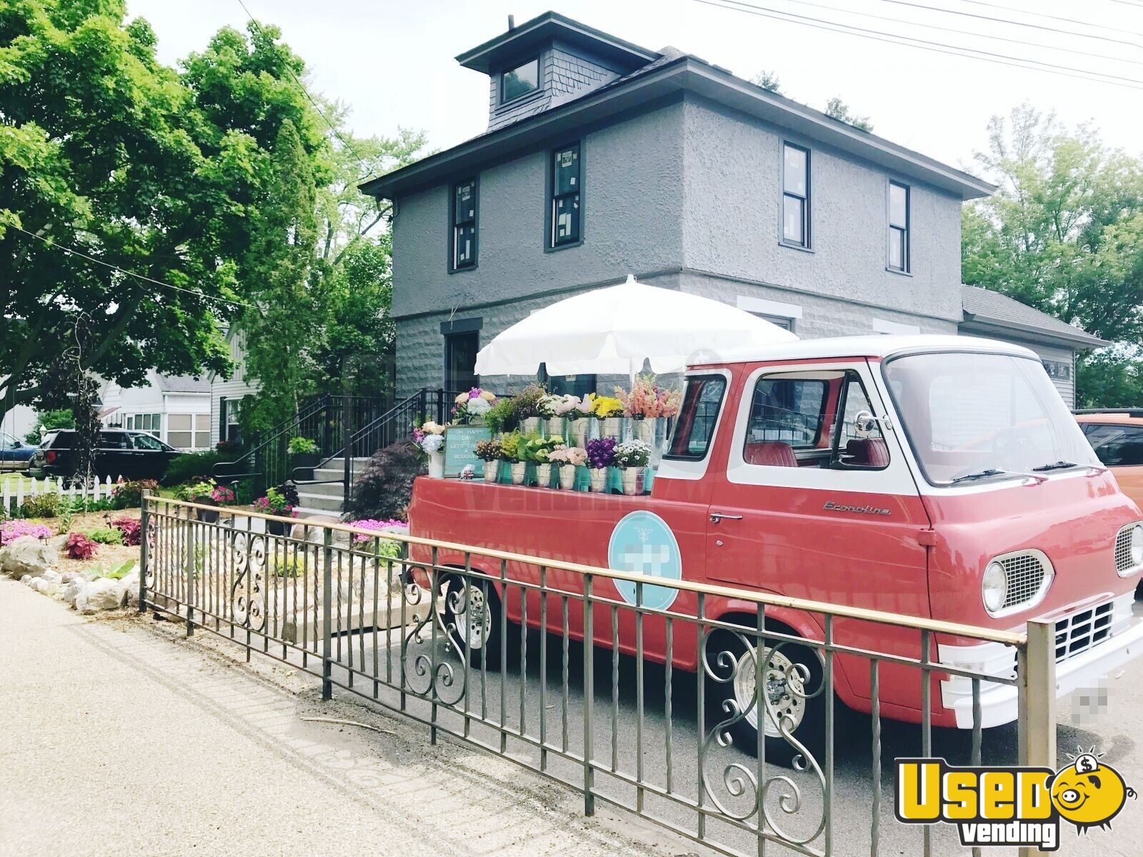 Vintage Ford Econoline Flower Truck. Stunning Mobile Flower Shop in Michigan