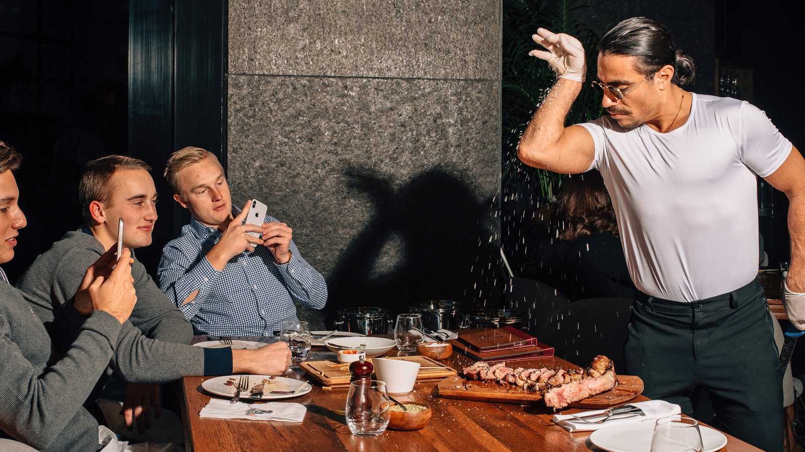 A Sprinkle, a Snapshot, a Sensation: My Dinner With Salt Bae