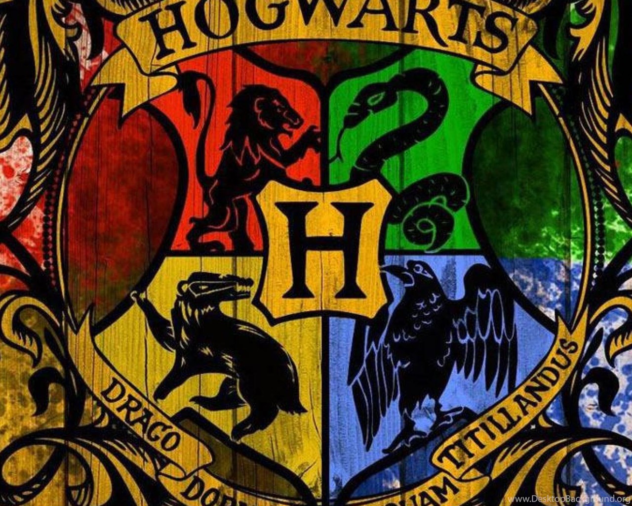 Harry Art Hogwarts Logo Harry Potter Digital Hogwarts Potter HD Wallpaper