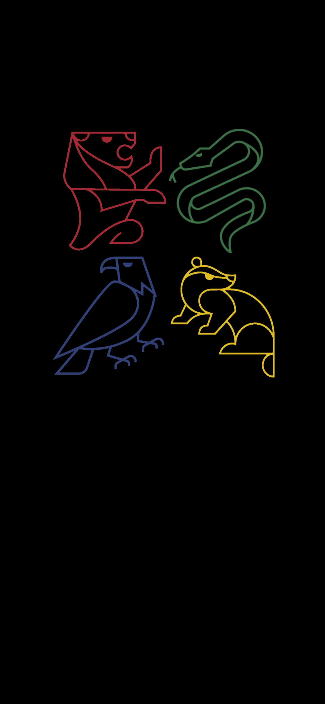 Hogwarts minimalistic logo wallpaper