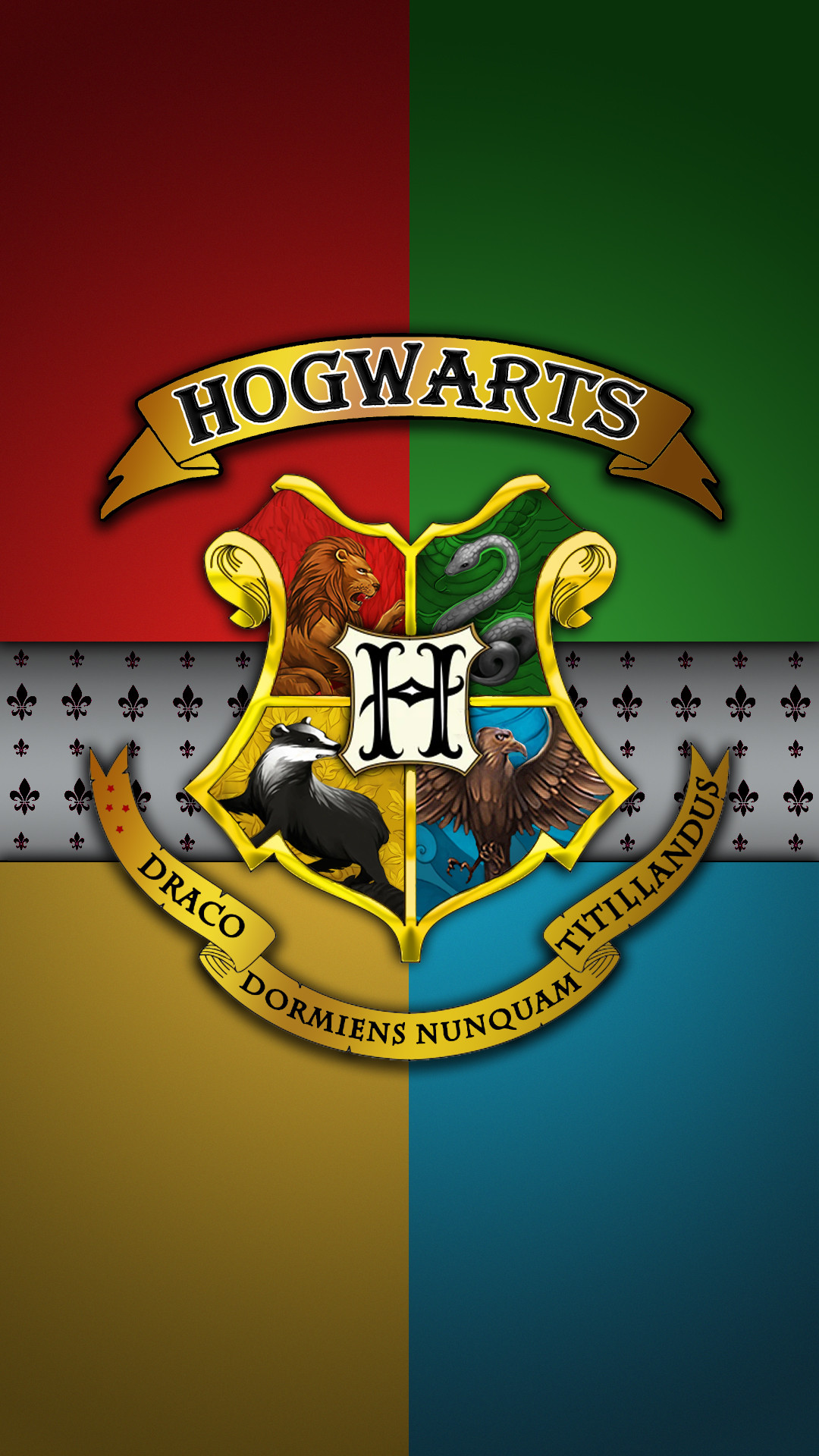 Hogwarts Crest (new style) Phone Wallpaper (me)