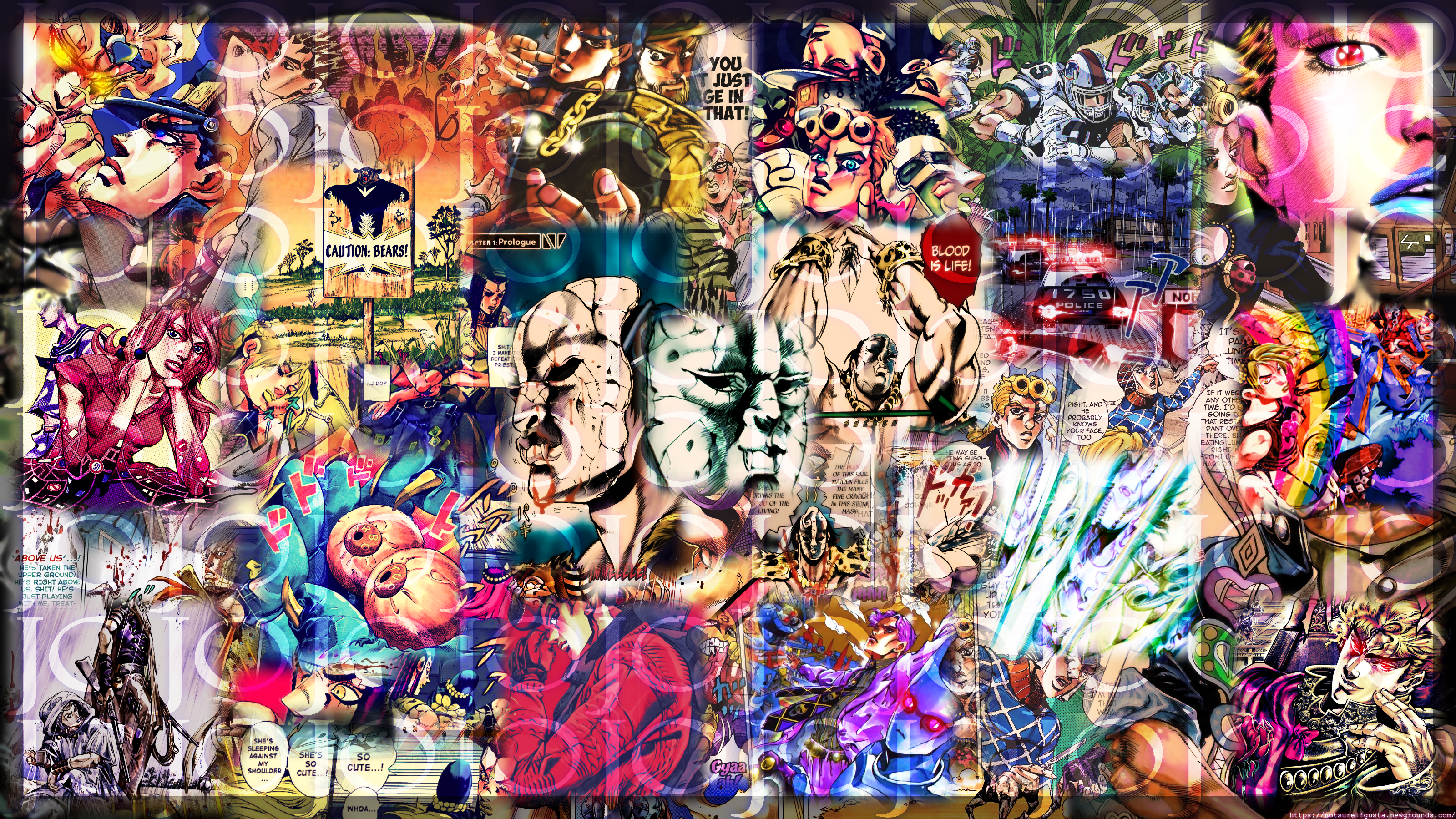 Jojo Collage Wallpaper Wallpaper & Background Download