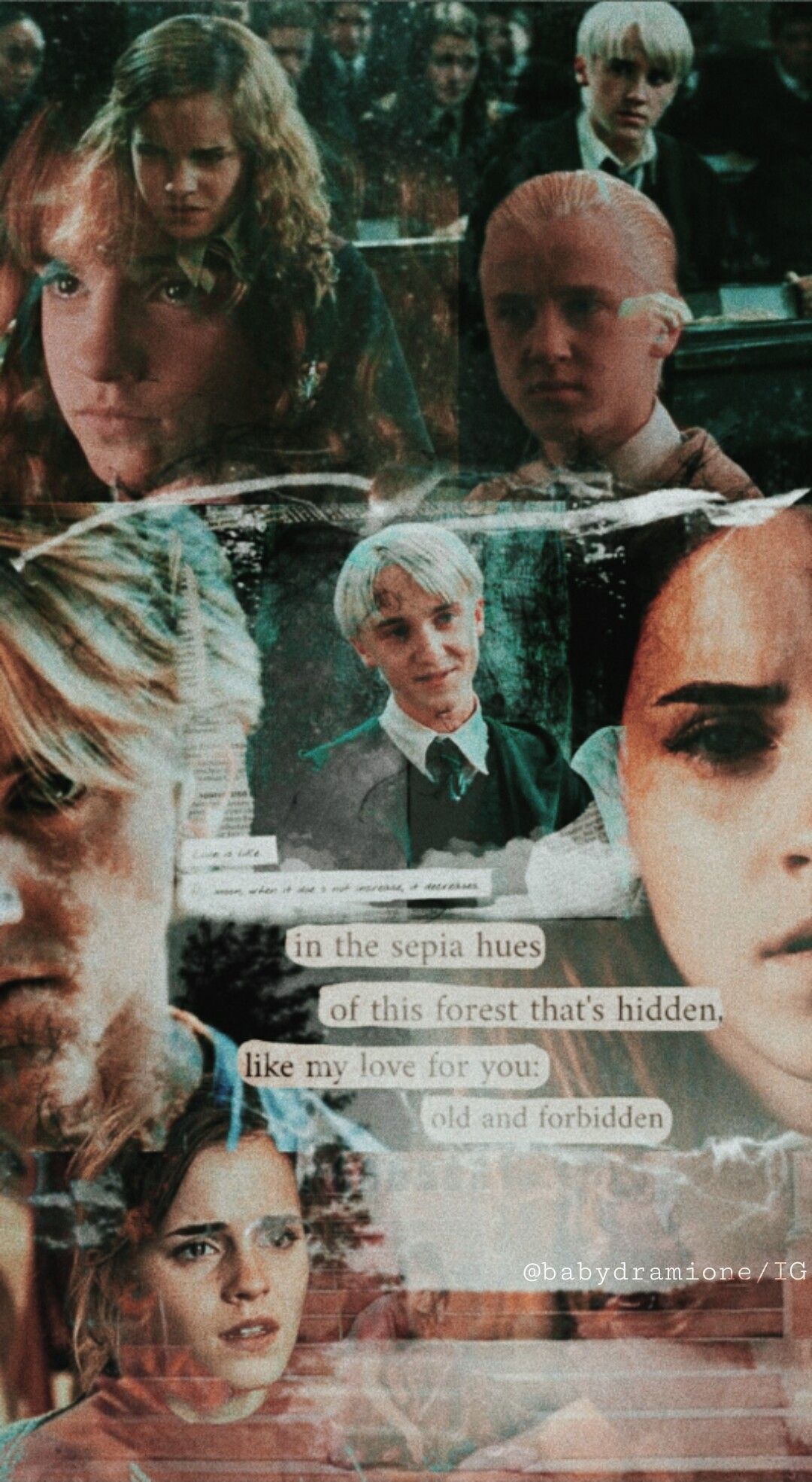Dramione Wallpaper ☪. Harry potter draco malfoy, Draco and hermione fanfiction, Harry potter background