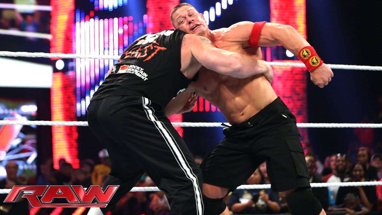 John Cena and Brock Lesnar brawl before Night of Champions: Raw, Sept. 2014