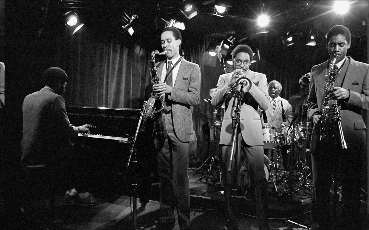 Art Blakey and the Jazz Messengers with Wynton and Branford Marsalis, Bill Pierce, Donald Brown, 198