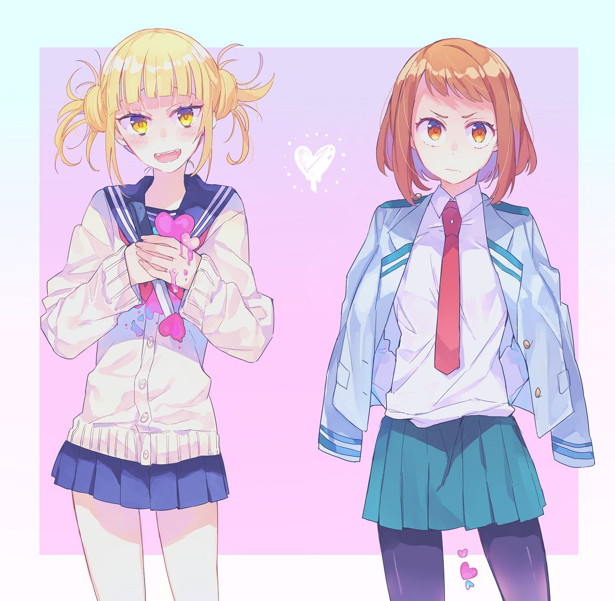 Himiko x ochaco ♡ ideas. my hero academia manga, toga, my hero academia