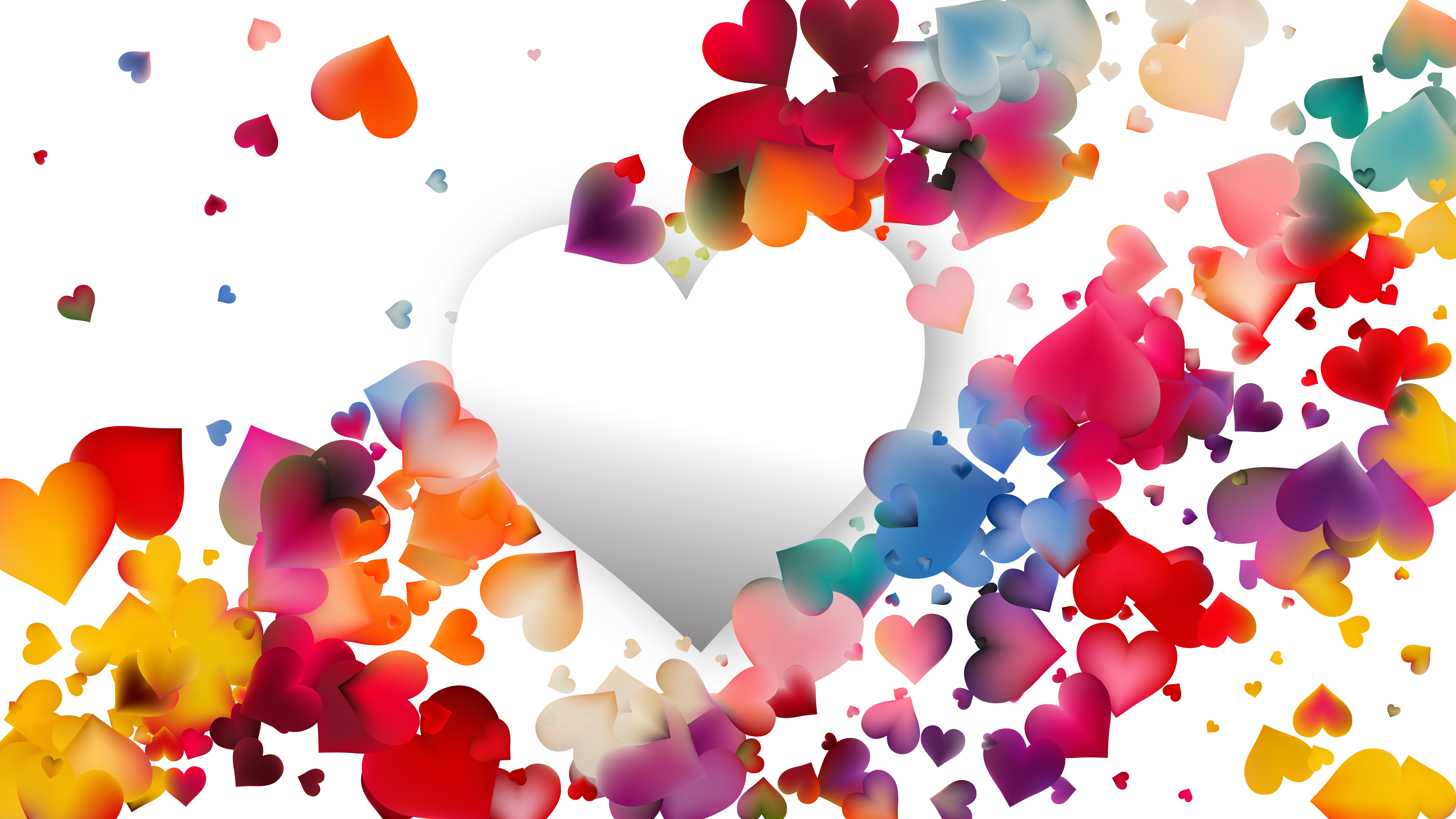 Free Colorful Valentines Day Background Vector Graphic