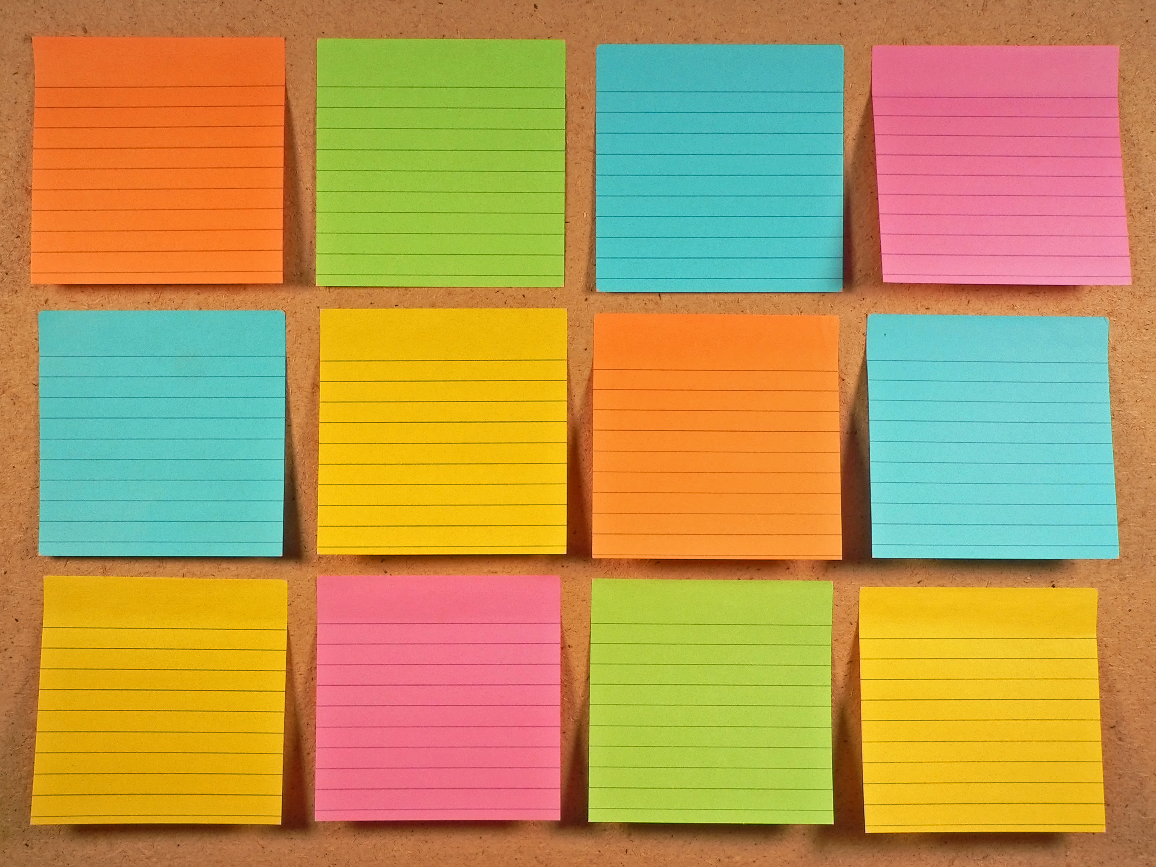 sticky note wallpaper, post it note, turquoise, orange, rectangle, paper product, tints and shades, construction paper, square, paper, wood