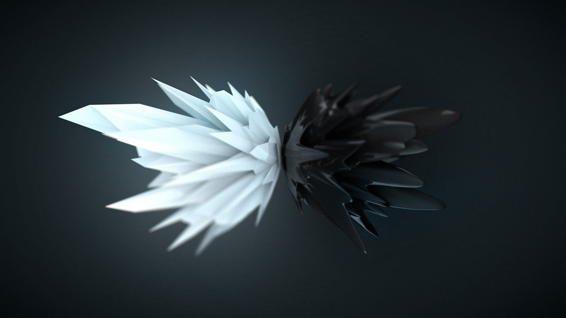 Wallpaper White And Black Wallpaper, Abstract, 3D, Render • Wallpaper For You