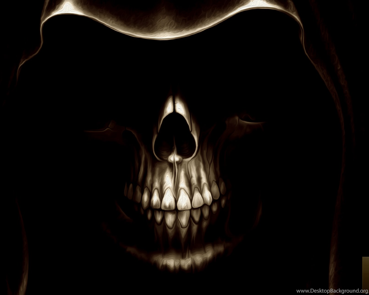 Dark Skeleton Wallpaper By The Golden God Desktop Background
