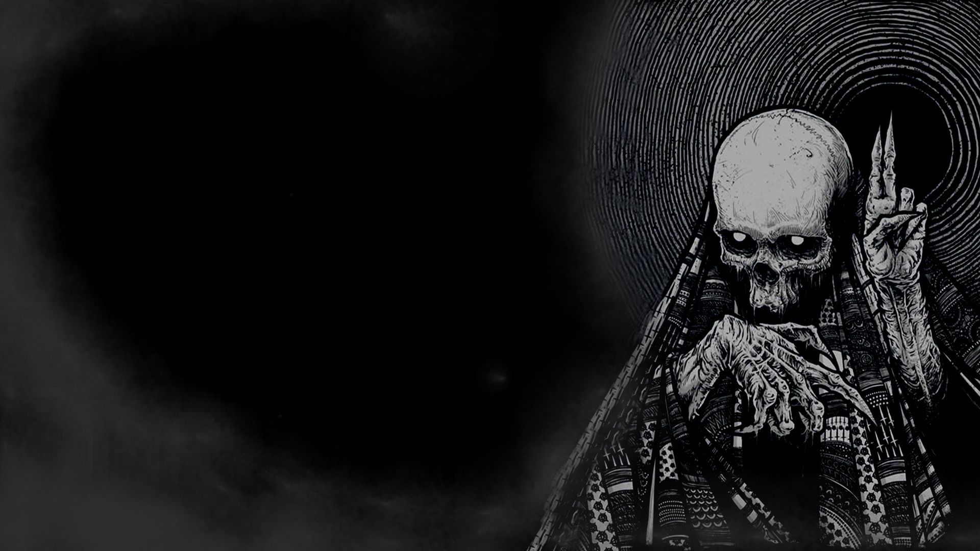 HD wallpaper: dark, evil, horror, occult, skeleton, skull 4K of Wallpaper for Andriod