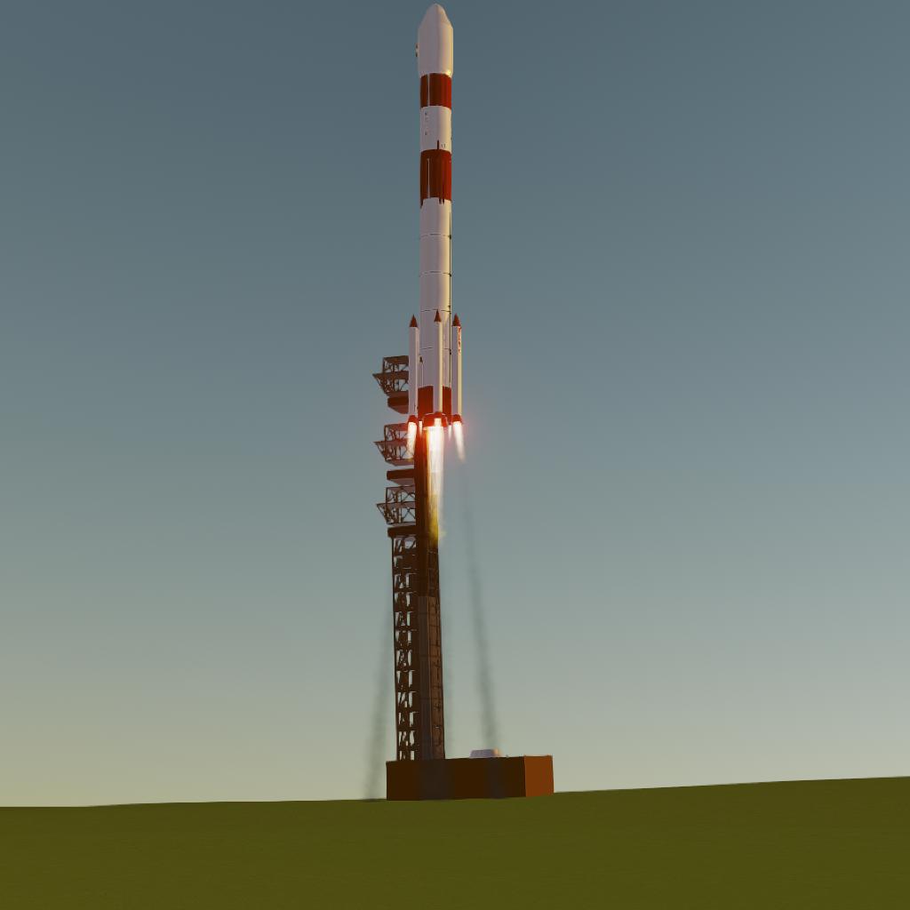 SimpleRockets 2. Polar Satellite Launch Vehicle(PSLV)