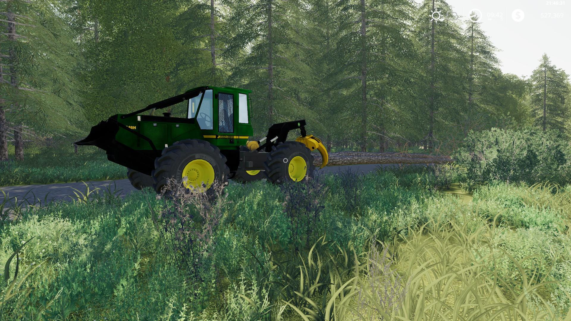 John Deere skidder v1.1 FS19. Farming Simulator 19 Mod
