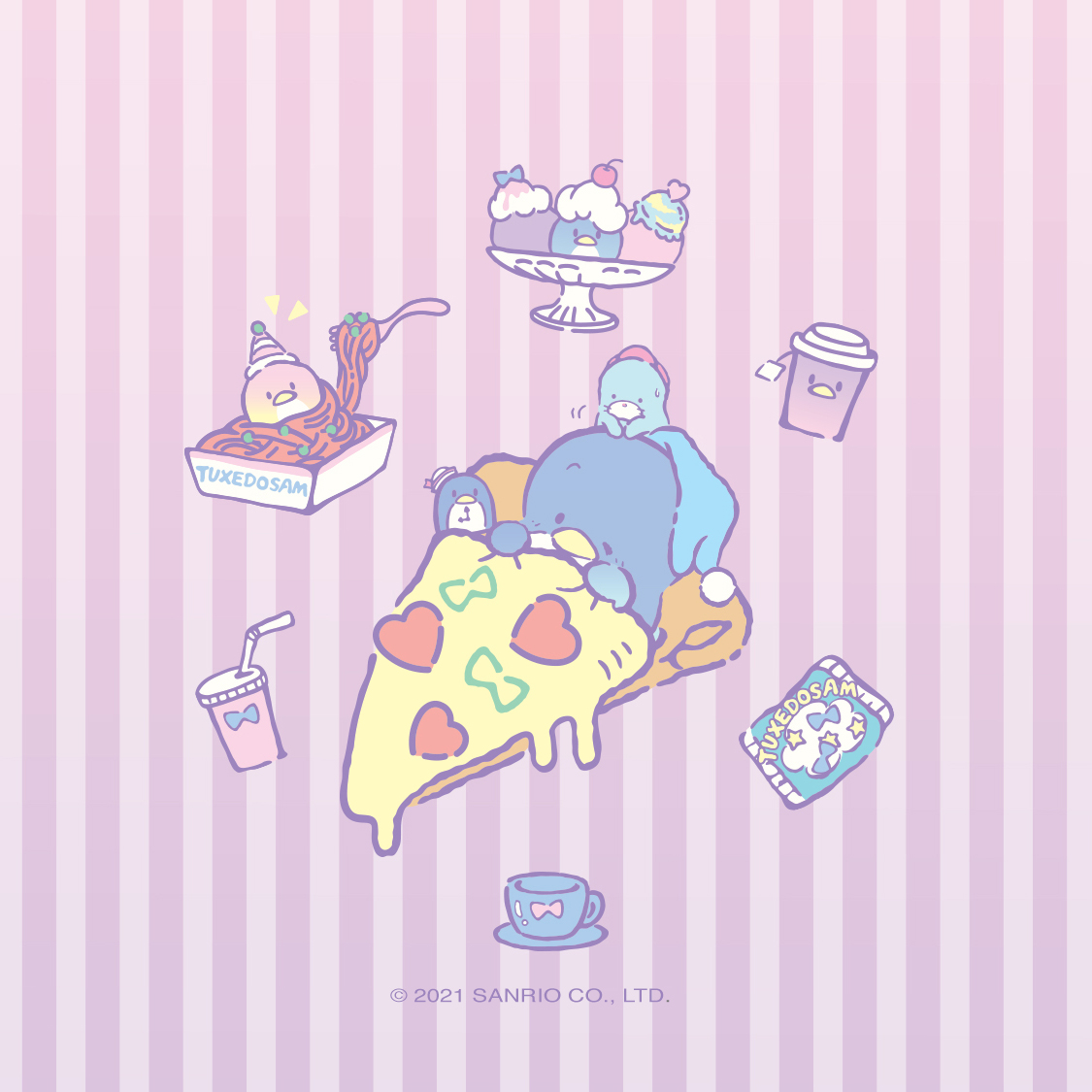 Sanrio na Twitteru: Take #Tuxedosam on the go with new background for your phone!