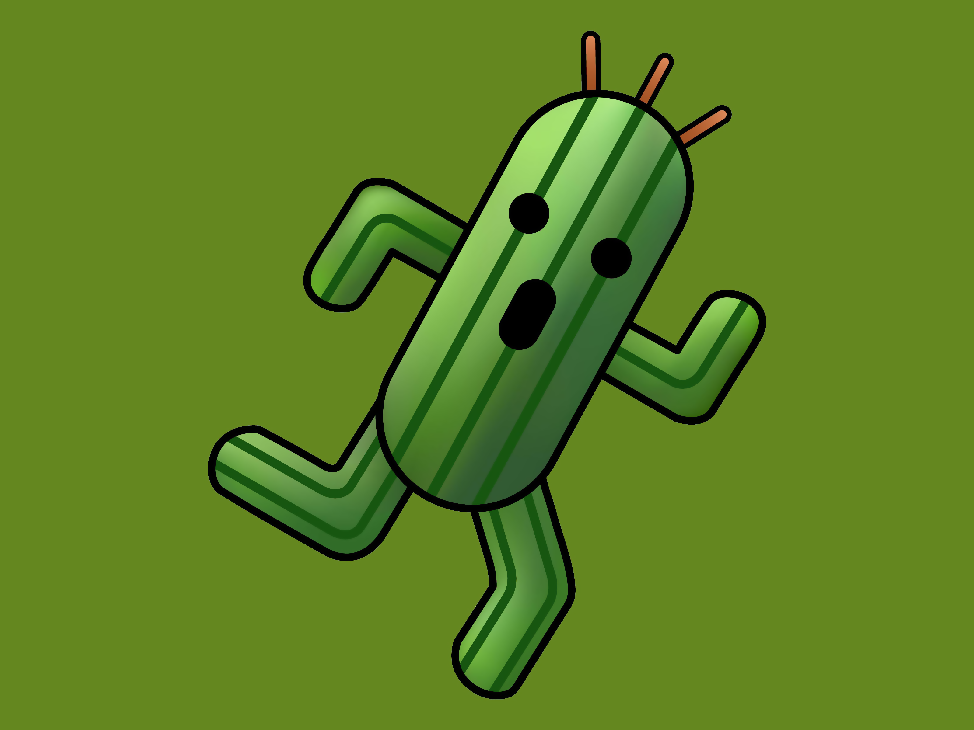 Cactus is Running Wallpaper HD / Desktop and Mobile Background
