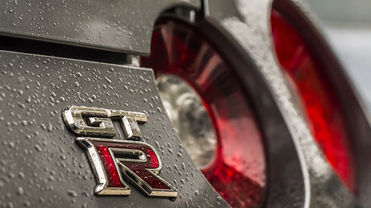 Desktop Wallpaper Nissan Logo Emblem Gt R Auto Closeup