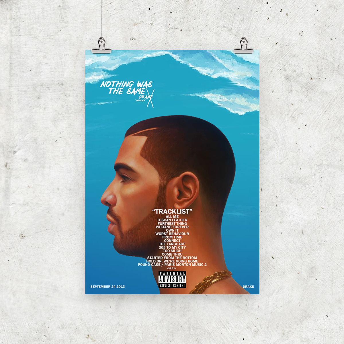 Drake Nothing was the Same Album Cover Poster Print