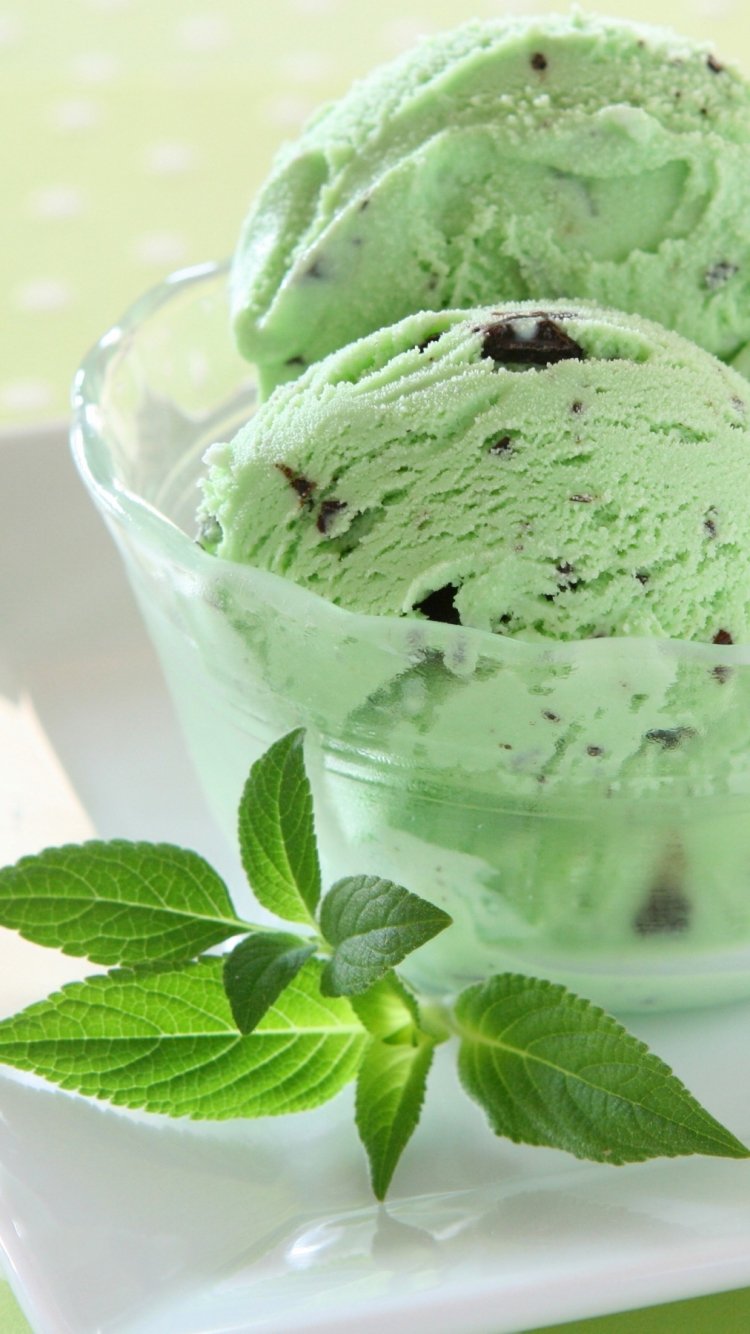 Mint Ice Cream Background