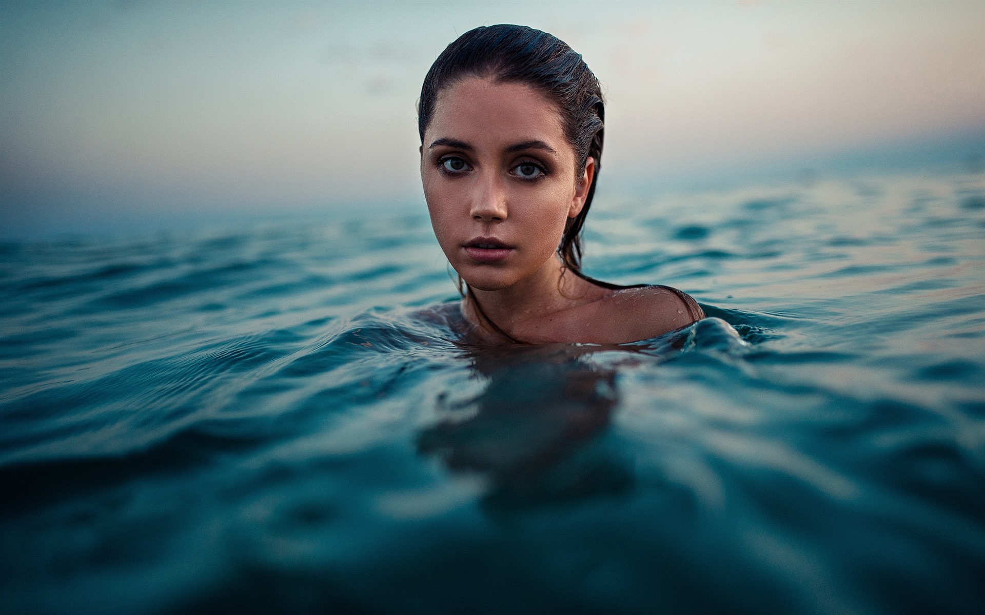 Wallpaper Girl in water, swim 1920x1200 HD Picture, Image