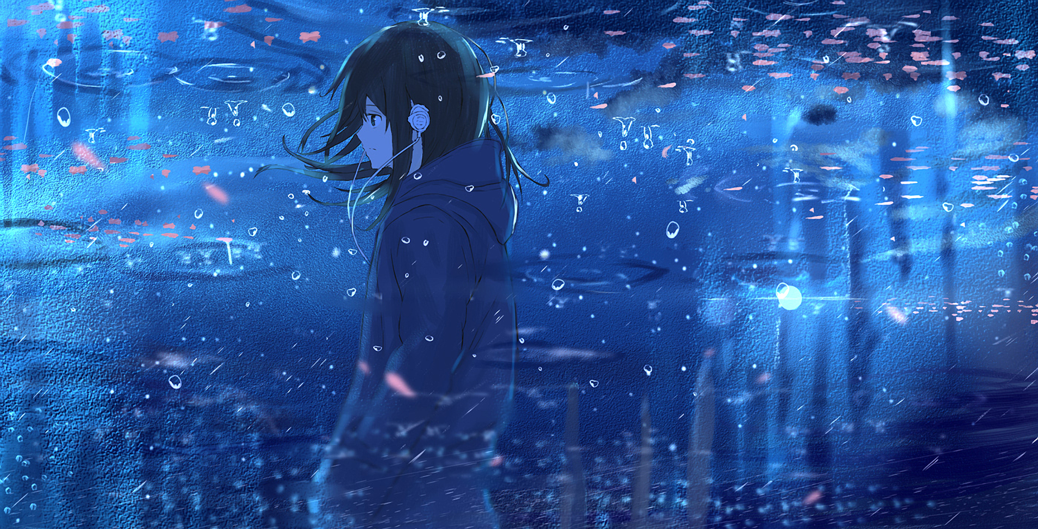 Anime Girl Reflection Water, HD Anime, 4k Wallpaper, Image, Background, Photo and Picture