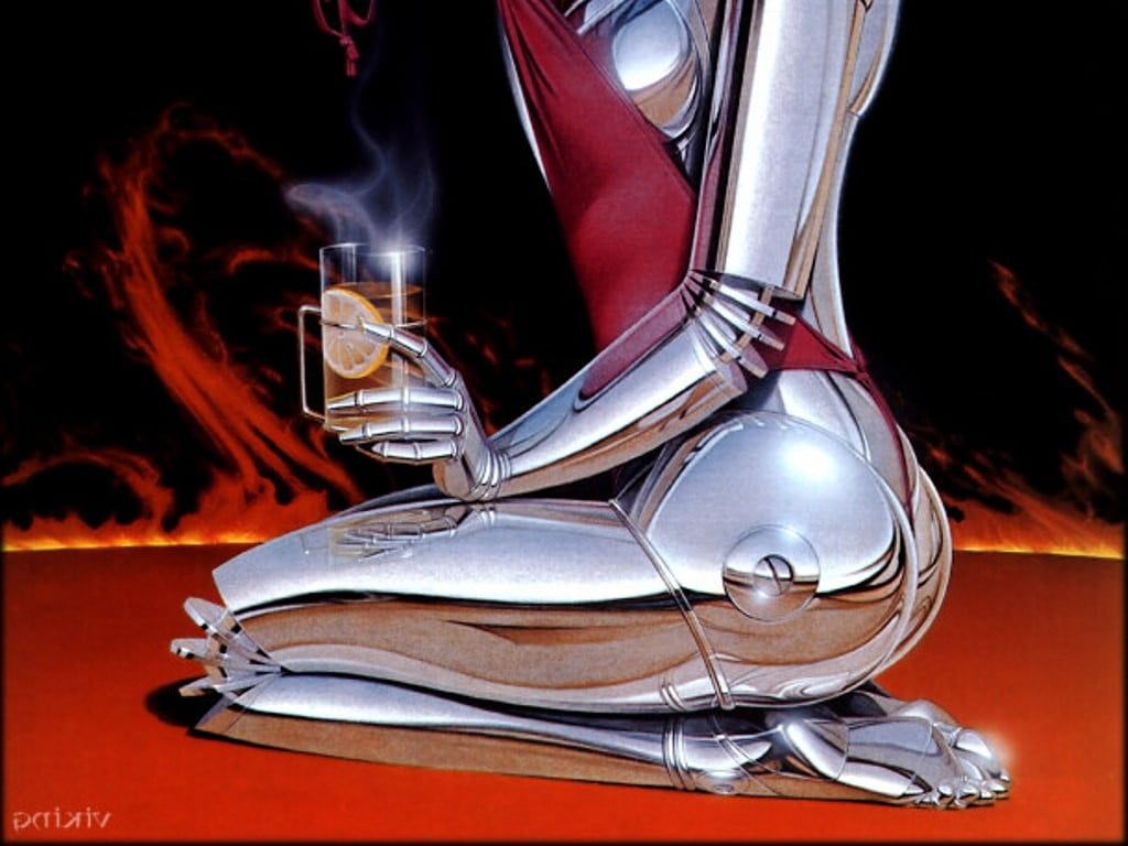 Gynoid #drink #kneeling Hajime Sorayama P #wallpaper #hdwallpaper #desktop. HD wallpaper, Wallpaper, Homescreen