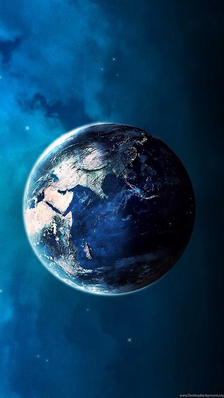 Blue Planet Earth Space iPhone 6 Wallpaper / IPod Wallpaper HD. Desktop Background