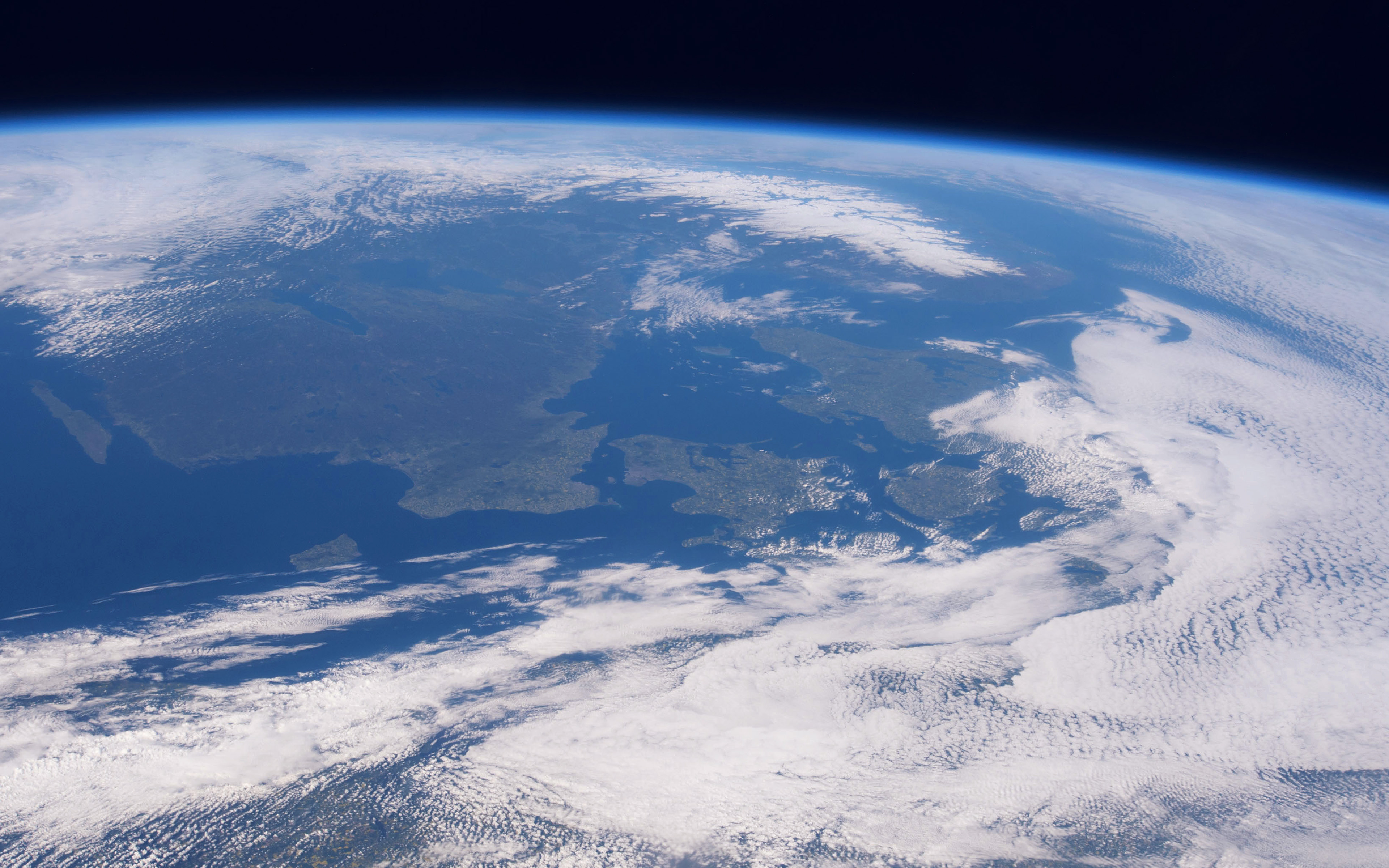 wallpaper for desktop, laptop. blue planet earth from space nature